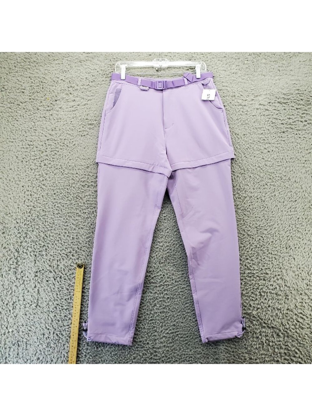 Stoic Pants Womens Medium Purple Zip-Off Convertible Lightweight *NWT*